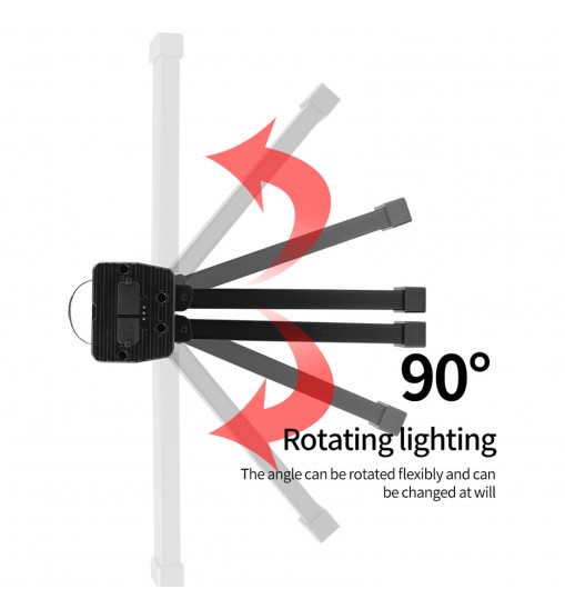 Folding Cob Led Work Light 90 Degrees 5 Levels Strong Magnet Inspection Light Outdoor Tent Light