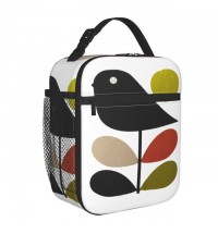 Color: 12, Size: 26x21x11cm - Orla Kiely Stem And Bird Insulated Lunch Bags Camping Travel Scandinavian Style Portable Cooler Thermal Bento Box Women Children