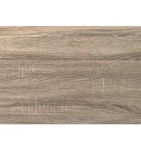 60" Dark Taupe And Black Rectangular Manufactured Wood And Metal Dining Table
