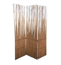 Three Panel Natural Willow Room Divider Screen