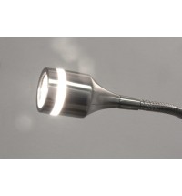 15" Black Metal Adjustable Clip On LED Table Lamp