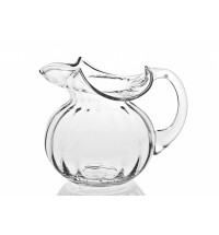 Mouth Blown Glass Pitcher  42 Oz