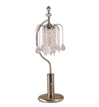 27" Antiqued Gold Metal Chandelier Table Lamp