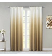 Set of Two 84"  Gold Ombre Shades Window Panels