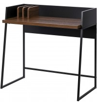Contemporary Brown and Black Computer And Writing Desk