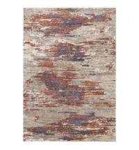 8' x 10' Beige Abstract Power Loom Area Rug