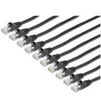 6 ft. CAT6 Cable Pack Black
