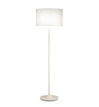 Modern Floor Lamp with White Paper Drum Shade