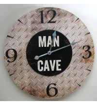 "MAN CAVE" Wall Clock