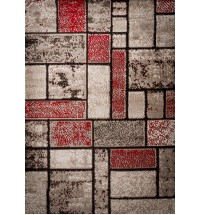 Apodaca Dusty Brick Red/Brown Area Rug 5 ft. by 7 ft.