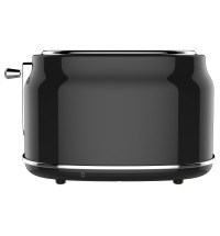 Frigidaire ETO102-BLACK 2-Slice 900-Watt Retro Stainless Steel Toaster (Black)