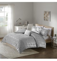 Raina Metallic Printed Comforter Set
