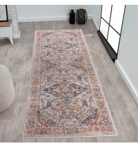 Jasmine Vintage Medallion Woven Area Rug