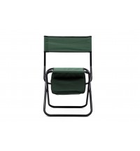 2-piece Folding Outdoor Chair with Storage Bag, Portable Chair for indoor, Outdoor Camping, Picnics and Fishing,Green