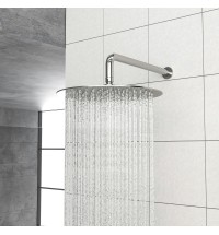 10" Rain Shower Head Systems, Dual Shower Heads, Brushed Nickel,Wall Mounted shower