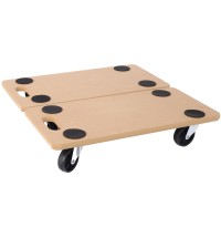 Furniture Moving Dolly, Heavy Duty Wood Rolling Mover with Wheels for Piano Couch Fridge Heavy Items, Securely Holds 500 Lbs (2pcs 22.8" x11.2" Platform)