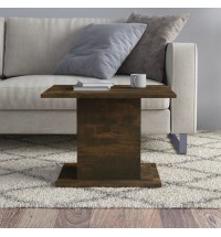Coffee Table Smoked Oak 21.9"x21.9"x15.7" Engineered Wood