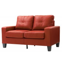 Glory Furniture Newbury G465A-L Newbury Modular Loveseat , RED