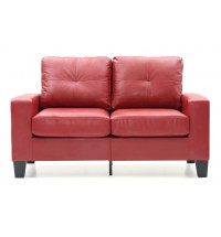 Glory Furniture Newbury G465A-L Newbury Modular Loveseat , RED