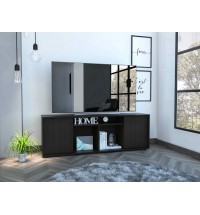 Falmouth Rectangle 3-Shelf TV Stand Black Wengue