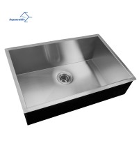 Aqucubic handmade 304 kitchen Sink Undermount Kitchen Sink with Basket Strainer