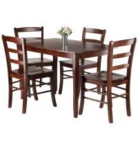 Inglewood 5-Pc Dining Table with Ladder-back Chairs; Natural