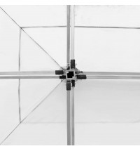 Professional Folding Party Tent with Walls Aluminum 19.7'x9.8' White