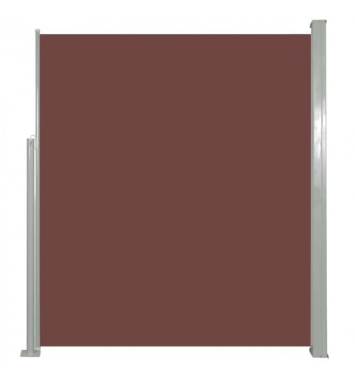 Retractable Side Awning 63"x196.9" Brown