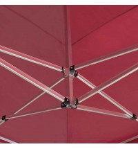 Professional Folding Party Tent Aluminum 19.7'x9.8' Wine Red