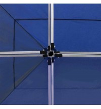 Professional Folding Party Tent with Walls Aluminum 19.7'x9.8' Blue