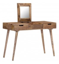 Dressing Table 44"x17.7"x29.9" Solid Mango Wood