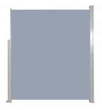 Patio Retractable Side Awning 63"x118" Gray