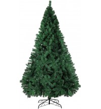 Bosonshop 9 FT High Artificial Christmas Pine Tree Fake Xmas Tree 1850 Tips Full Tree W/ Solid Metal Stand