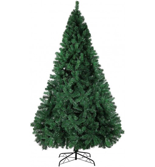 Bosonshop 9 FT High Artificial Christmas Pine Tree Fake Xmas Tree 1850 Tips Full Tree W/ Solid Metal Stand