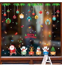 Christmas Window Clings 5Pack, Xmas Decals Decorations Holiday Christmas Window Descoration