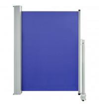 Patio Retractable Side Awning 39.4"x118.1" Blue