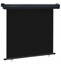 Balcony Side Awning 63"x98.4" Black