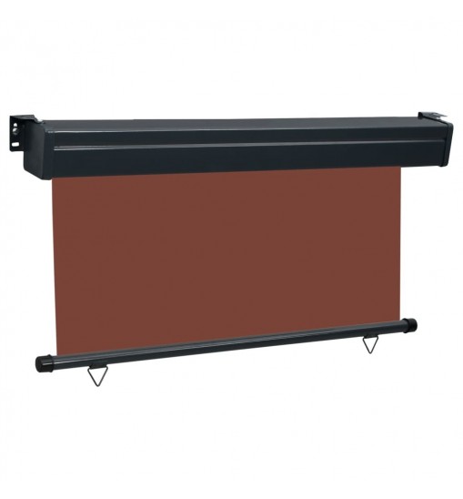 Balcony Side Awning 55.1"x98.4" Brown