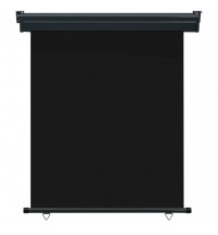 Balcony Side Awning 55.1"x98.4" Black