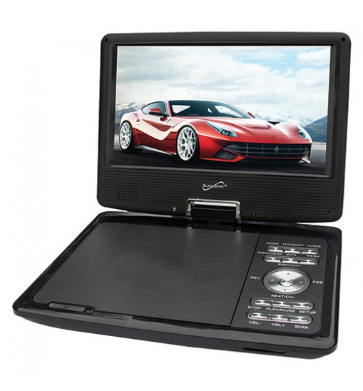 9" Portable DVD Player w/Digital TV Tuner