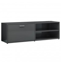TV Cabinet High Gloss Gray 47.2"x13.4"x14.6" Engineered Wood