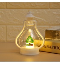 Christmas Portable LED Light Table Decor Santa Claus Snowman Xmas Elk Angel Decor Merry Christmas Lamp Christmas Tree Pendant