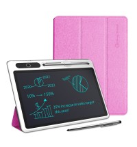10 Inch LCD Note Book ; LCD Writing Tablet With Leather Protective Case; Electronic Drawing Board For Digital Handwriting Pad Doodle Board; School Or Office; Black
