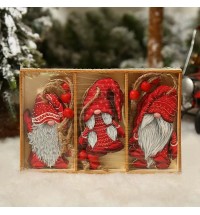 9pcs Christmas Gnomes Wooden Hanging Ornament Christmas Tree Decorations For Home New Year 2023 Gift Xmas Navidad Envio Gratis