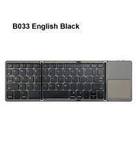 English B033 Mini Folding keyboard; Wireless Bluetooth Keyboard with Touchpad for Windows; Android; IOS