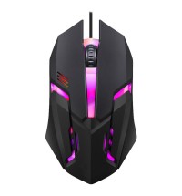 New S1 Gaming Mouse 7 Colors LED Backlight Ergonomics USB Wired Gamer Mouse Flank Cable Optical Mice Gaming Mouse