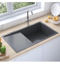 Handmade Kitchen Sink Black Stainless Steel