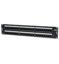 48-port cat6 cat5 patch panel rackmount 110 punch down rj45 ethernet 1urm 568b